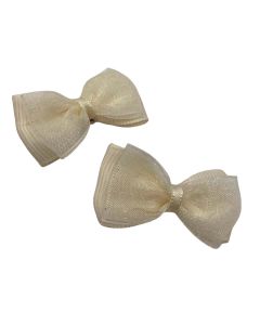 Moño Par Bebe ORGANZA, Pinza o Cuca