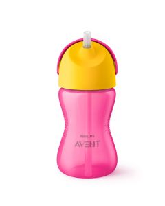 Vaso con POPOTE 10 oz Niña