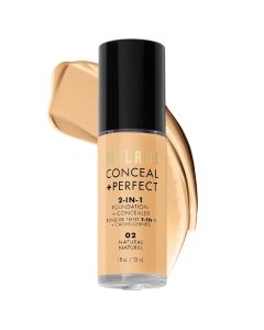 CONCEAL+PERFECT 2 In 1 Foundation + Concealer NAT.