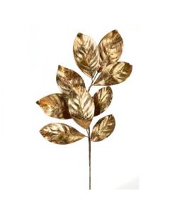 Metallic Magnolia Leaf Spray