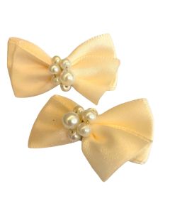 Moño Par Bebe SATIN, Pinza