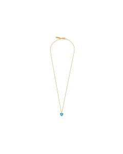 Dije con CIRCONIA de Corazón en Azul