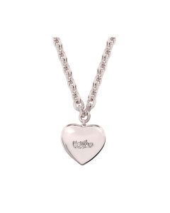 Collar Cadena Facetada y Corazón con LOGO Grabado