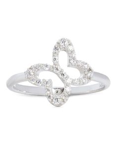 Anillo Mariposas con Circonia Ñ5 (RS-X-1338-1 Ñ5)