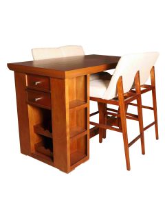 Barra Antecomedor con 4 Bancos