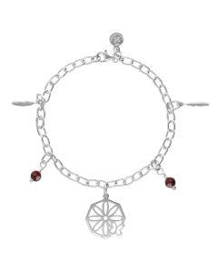 Pulsera Atrapa SUE# con GRANATE