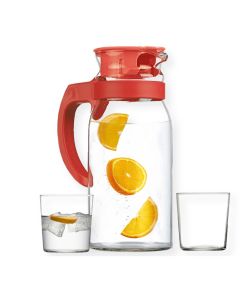 Juego 5PZAS 1GARRAFA 1LT 4VASOS de 310ML