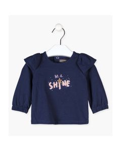 Camiseta con Volante en las Mangas