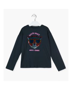 Camiseta de Manga Larga con Lentejuelas