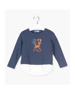 Camiseta de Manga Larga con Print