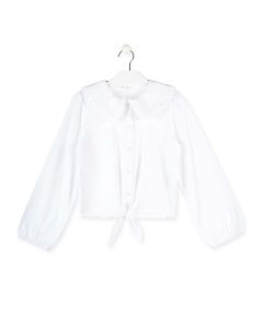 Camisa de Manga Larga con Nudo