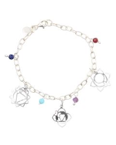 Pulsera 6 Chakras con PIEDRA
