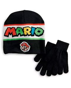 Set Gorro y Guantes Mario