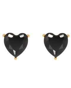 Aretes con Corazón Facetado