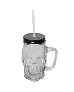 Tarro con ASAY Popote Calavera