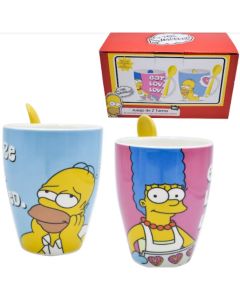 JGO.DE 2TARROS con Cuchara Homero y Marge Simpson