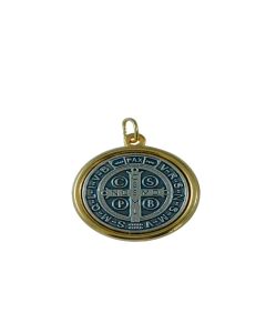Medalla Bisel Dorado San Benito