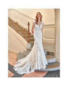 Vestido Estilo Sirena Tul y Encaje