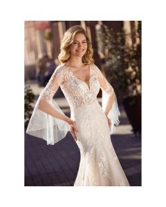 Vestido Estilo Sirena Tul y Encaje