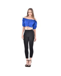 Blusa Corta con Ojillos