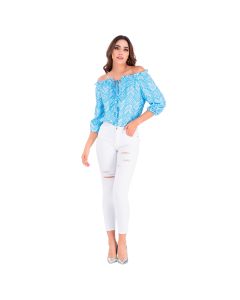 Blusa Estampada Geométrica