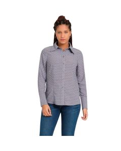 Blusa Maeve Blouse Abbie Geo Hydrangea Print