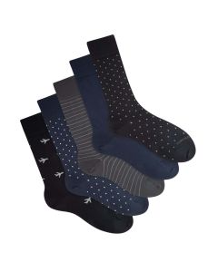 5 Pack Calcetín Vestir Lyon Print X5