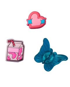 Jibbitz Pink Blue Pin Backer 3 Pack