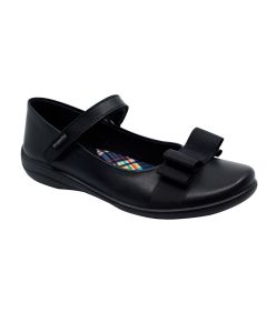 Zapato Escolar Velcro Negro