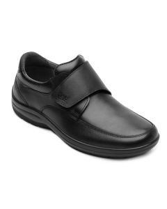 Zapato Escolar de Piel con Velcro Básico