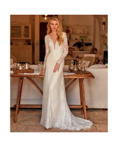 Vestido Estilo a Chantilly y Encaje