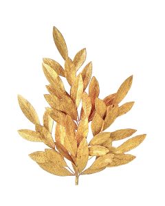Hoja Decorativa Platinada X7