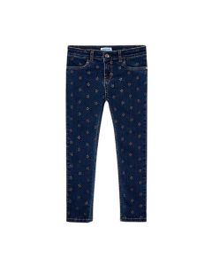 Pantalón Largo Denim Estampado