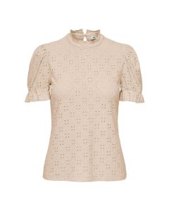 Blusa Manga Corta Cuello Alto Cathinka