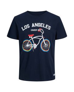 Playera Manga Corta Unicolor Estampado