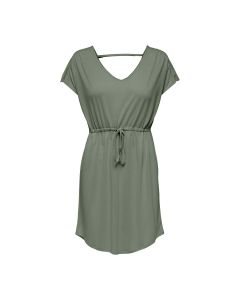 Vestido Manga Corta Unicolor