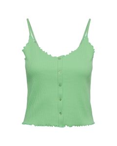 Blusa Tiras Unicolor con Botones