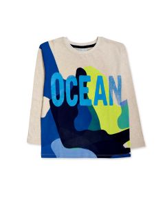 Playera Manga Larga Estampada