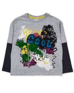 Playera Manga Larga Estampada