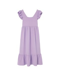 Vestido Largo Manga Sisa Unicolor