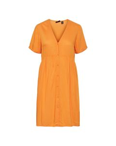 Vestido Manga Corta Unicolor