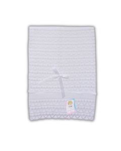 Cobija Tejida para Bebe con Adorno