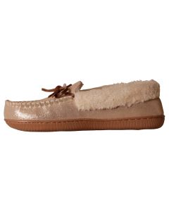 Pantufla Bethany Genuine Suede MOC W / Tie - Metali