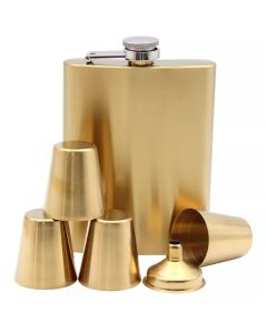 Juego de Licorera 8 ONZAS, 4 Vasos y Embudo