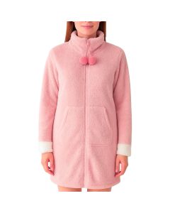 Chaqueta Cuello Sherpa con Bolsillos Tipo Canguro