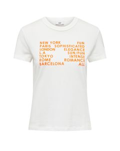 Playera Manga Corta Unicolor con Estampado