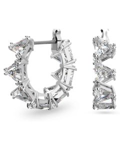 Pendientes ORTYX:PE MN Hoop Triangle WHITE / RHS