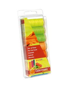 Kit 7 Carretes Hilo Poliéster 100 MTS Colores Neon