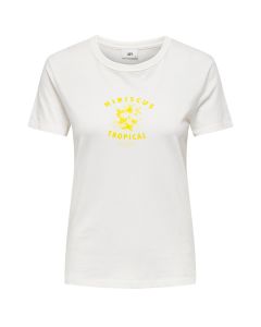 Playera Manga Corta Unicolor con Estampado