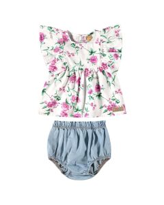 Conjunto Blusa Moda MC y Canzon Exterior